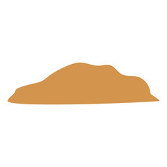 Vector  Desert Sand Mounds Illustration