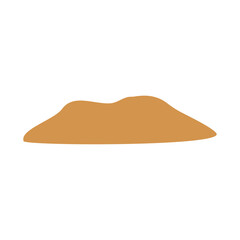 Vector  Desert Sand Mounds Illustration
