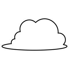 Cloud Lines Vector Icon Illustration
