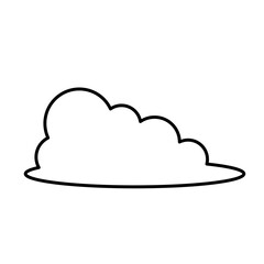 Cloud Lines Vector Icon Illustration