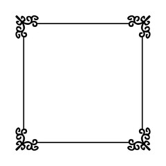 Wedding Invitation Frame Border Lines Vector Design 