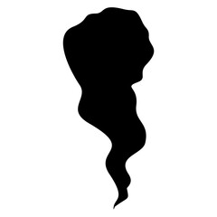 Black Smoke Vector Illustration 