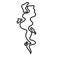 Smoke Smell Lines Icon Vector Illustation 