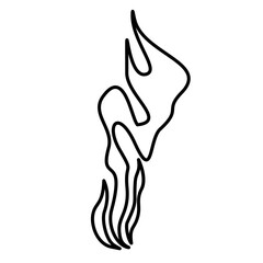 Fototapeta premium Smoke Smell Lines Icon Vector Illustation 