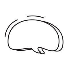 Speech Bubble Lines Vector Illustration 