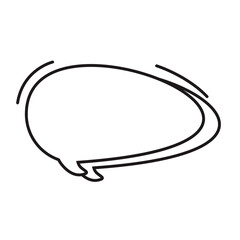 Speech Bubble Lines Vector Illustration 