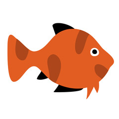 Fish Cartoon Vector Illustration 