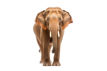 Elephant standing - Thailand. Full-length image of an Asian elephant standing on transparent background