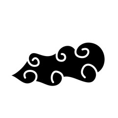 Mega Mendung Icon Batik Vector Illustration 