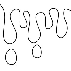 Melted Lines Vector Illustration 