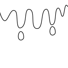 Melted Lines Vector Illustration 