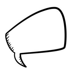 Naklejka premium Speech Bubble Lines Vector Illustration 