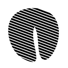 Black Organic Shape Lines Vector 