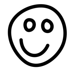 Smiley Emoji Doodle Vector Illustration 
