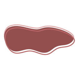 Organic Shape Long Blob Vector 