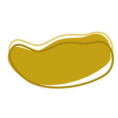 Organic Shape Long Blob Vector 