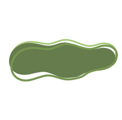 Organic Shape Long Blob Vector 