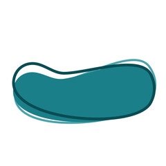 Organic Shape Long Blob Vector 