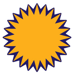 Boom Comic Shape Blank Vector Design 