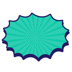 Boom Comic Shape Blank Vector Design 