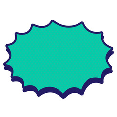 Boom Comic Shape Blank Vector Design 