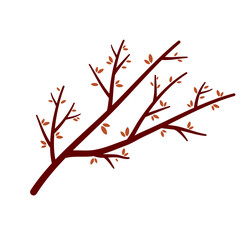 Trees Branches with Leaf Vector Design 