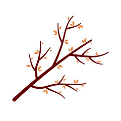 Trees Branches with Leaf Vector Design 