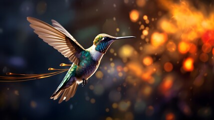 Detailed Hummingbird in Nature