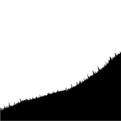 Cartoon Grass Silhouette