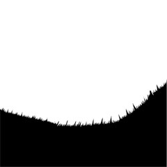 Cartoon Grass Silhouette