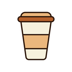 Paper Cup icon vector design templates simple and modern