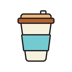 Paper Cup icon vector design templates simple and modern