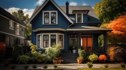 Naklejka premium An old house transforms with a fresh new look