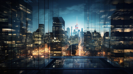 Profoundly Modern Urban Landscape Encompassing Dazzling Cityscapes and Magnificent Skyward-reaching Buildings