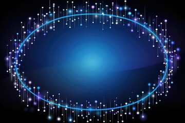 Obraz premium Futuristic technology background, Circle Geometric. Generative AI