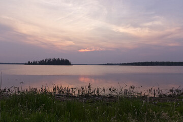 A Beautiful Evening at Astotin Lake