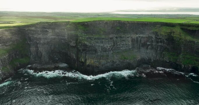 Cliffs of Moher. Country Clare Ireland 4k