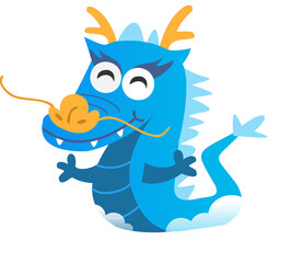 새해인사와 청룡