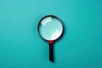 Magnifying glass conceptual illustration, analysis and investigation concept. Generative AI - obrazy, fototapety, plakaty