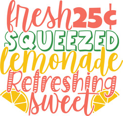 Fresh Squeezed Lemonade Refreshing Sweet - Lemonade Stand Illustration