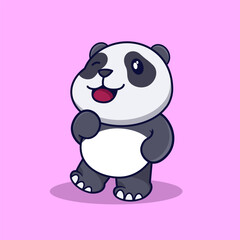 Naklejka premium Chibi Panda Illustrations: A Mini World of Wonder