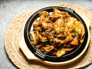 Korean spicy stir fried pork	
