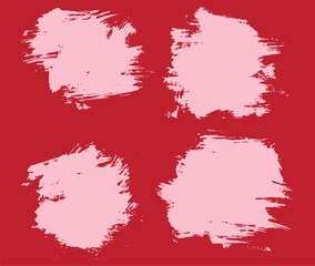 Abstract red color grunge texture brush background