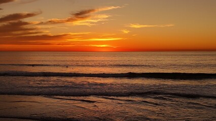 Fototapeta premium sunset on the beach