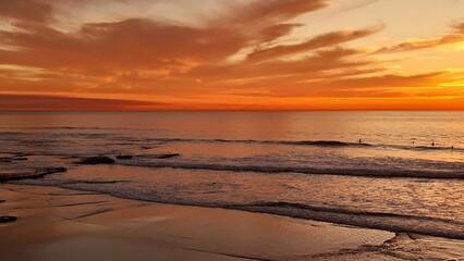 Obraz premium Sunset at the beach