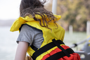 Girl in a lifejacket