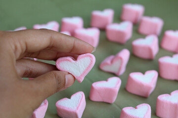 pink marshmallow candy