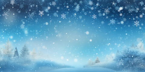 Use glittering snowflakes to create a magical snowy background.