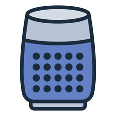 Speaker colorful filled line icon