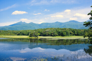 Fototapeta na wymiar Shiretoko Five Lake, Hokkaido　世界遺産・知床五湖